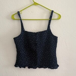 Madewell Navy Textured Camisole